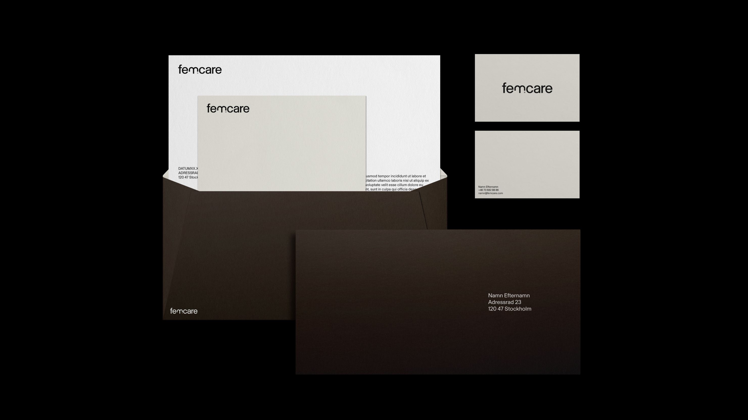 Femcare brand identity: landscape photography closing the second supporting image group.
