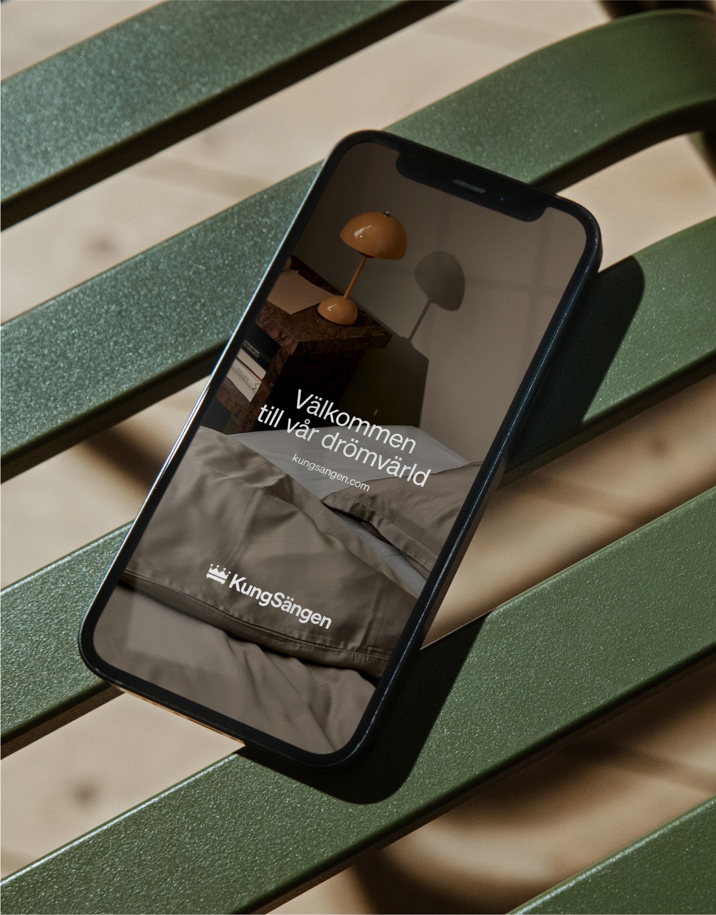 Kungsängen brand identity, portrait-format detail image, paired in a two-up layout.