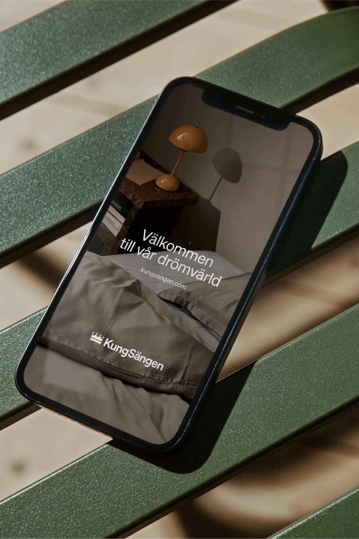 Kungsängen brand identity, portrait-format detail image, paired in a two-up layout.
