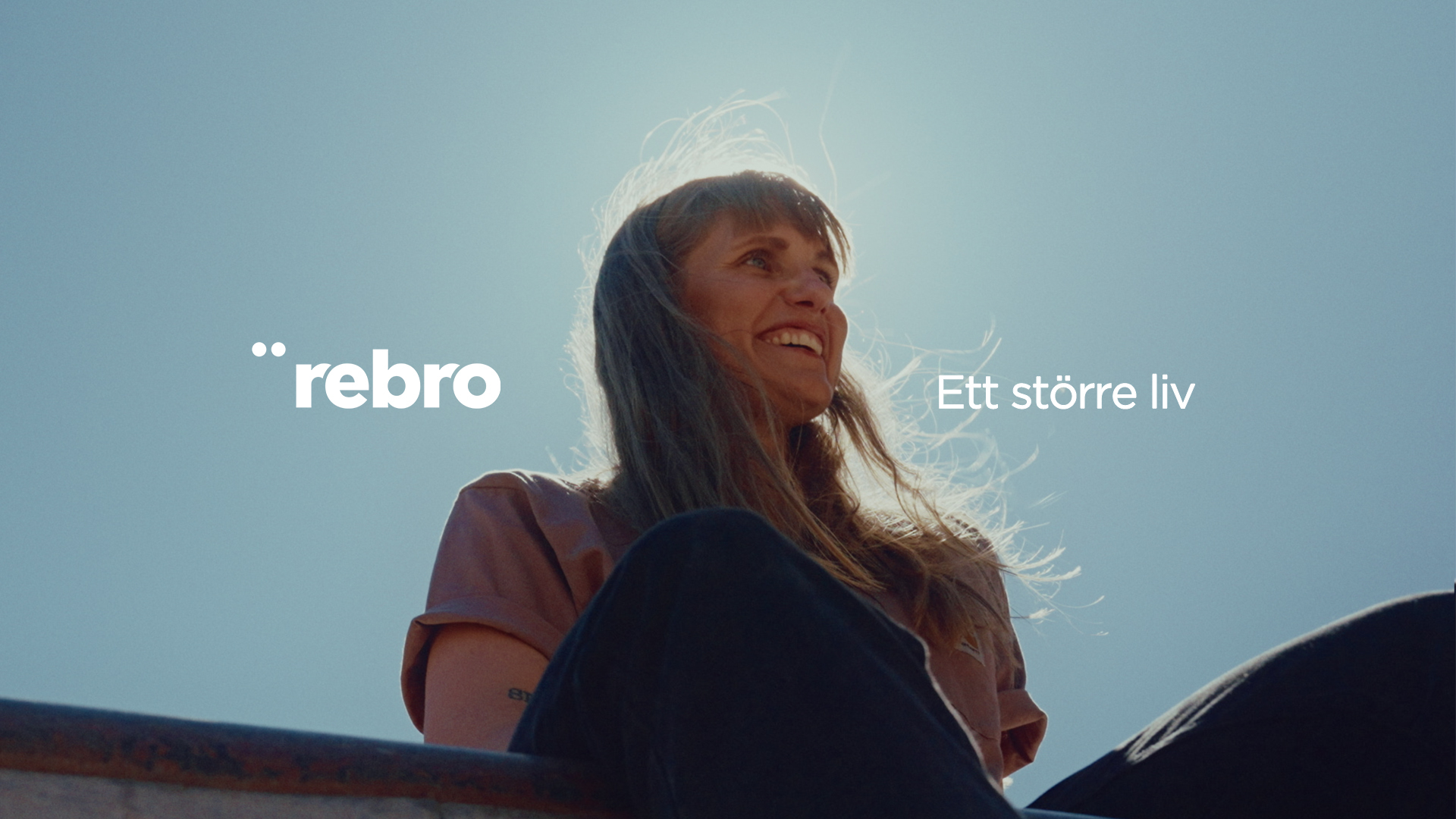 Still from the A Bigger Life film for Örebro, showing people in the city