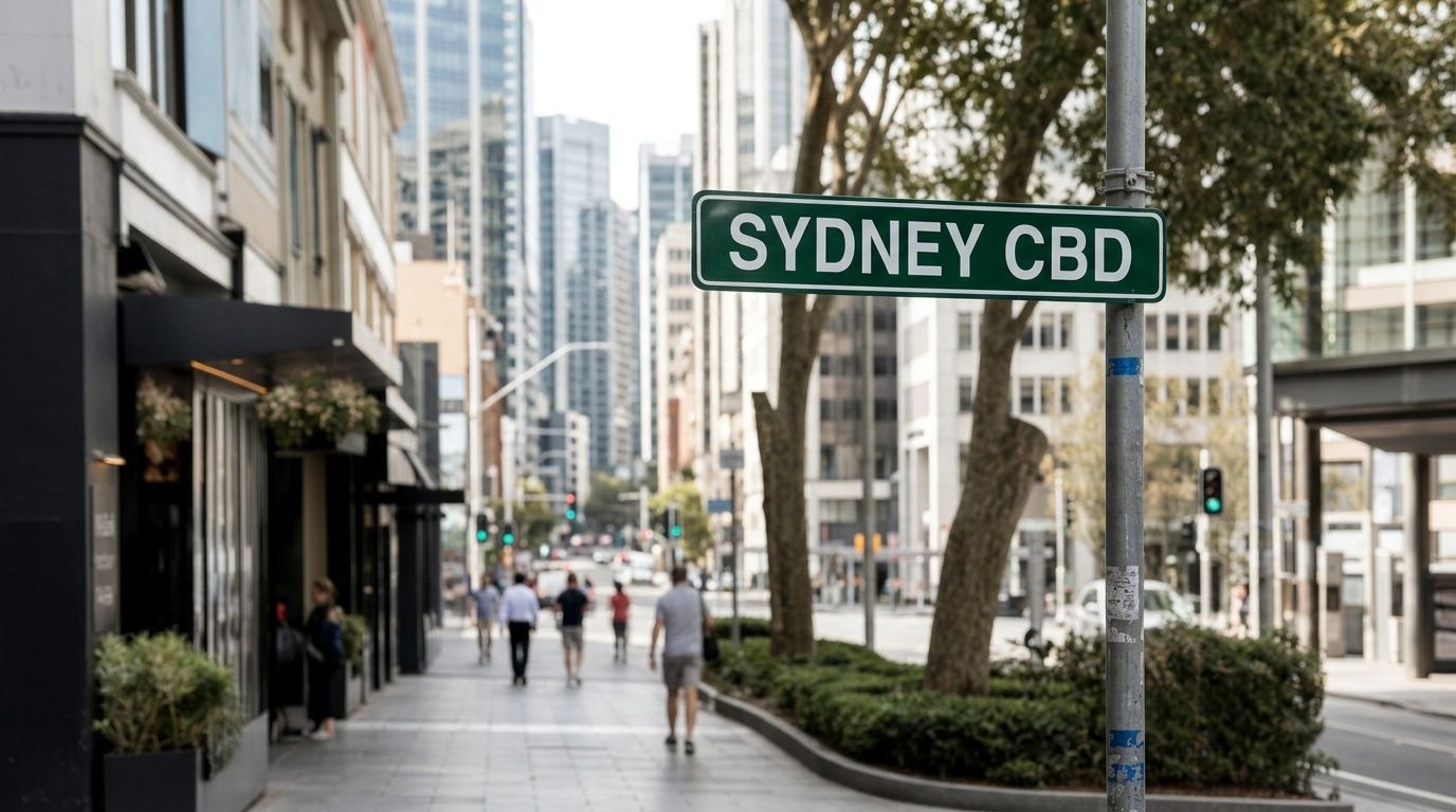 Sydney CBD street sign