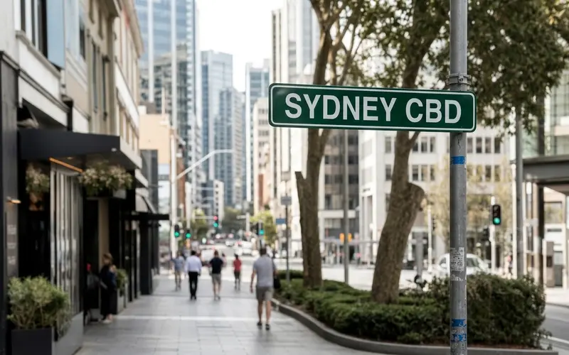 Sydney CBD street sign
