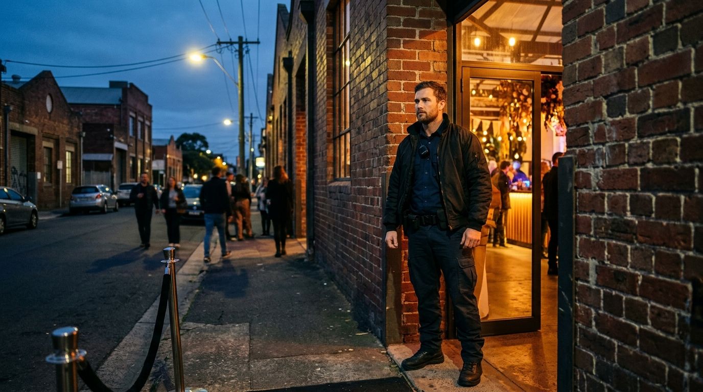 Static security guard cover — sydney cbd