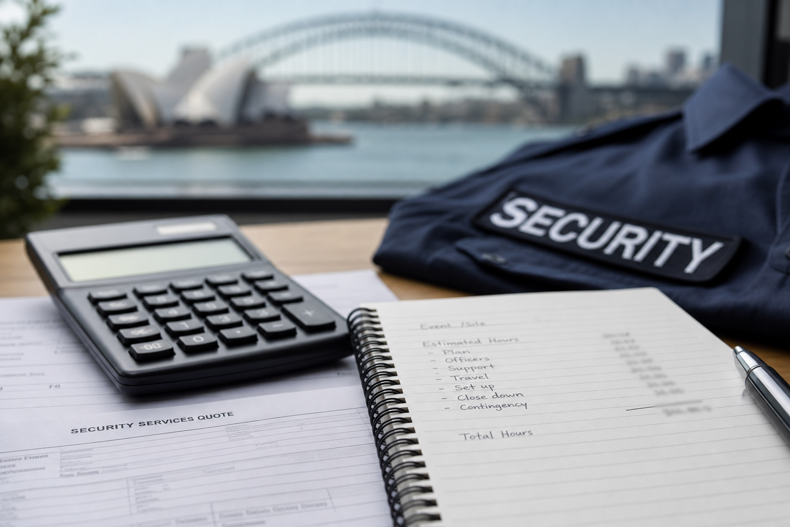 Security guard cost guide for Sydney