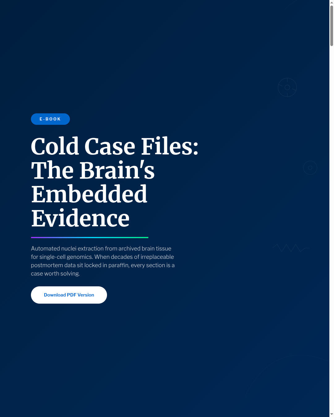Cold Case Files:The Brain's Embedded Evidence — Ebook