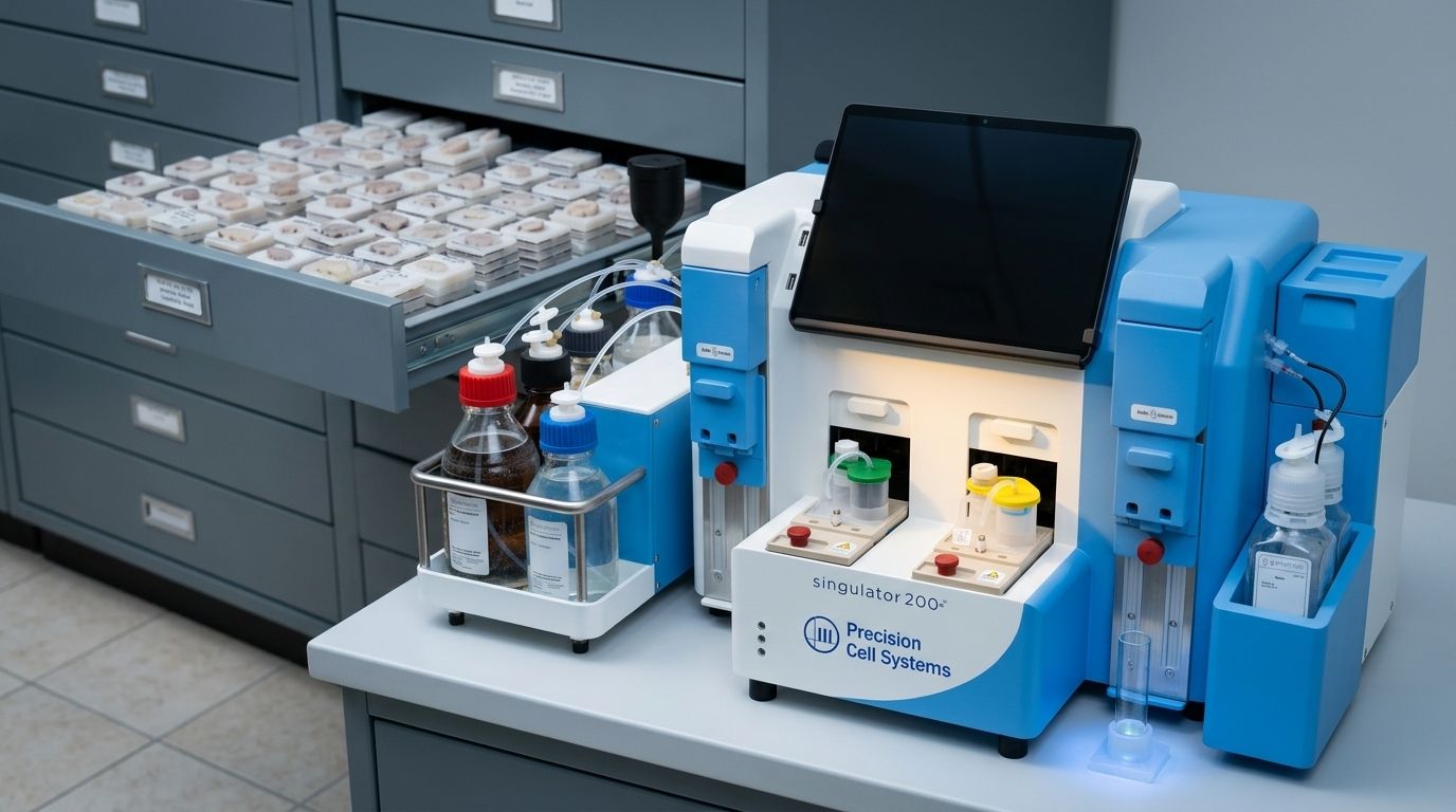 Singulator 200 instrument with cartridge