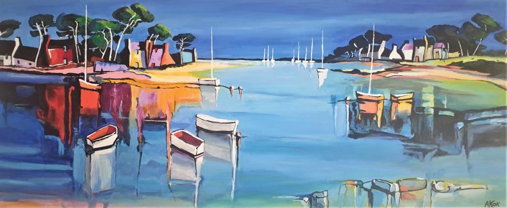 Lumière sur le Golfe — Acrylique sur toile