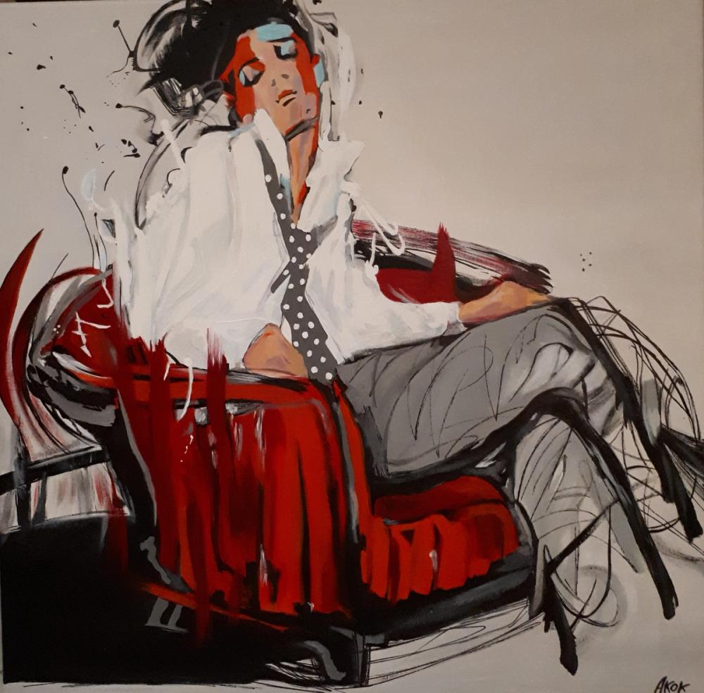 Le Déconfiné — Acrylique sur toile