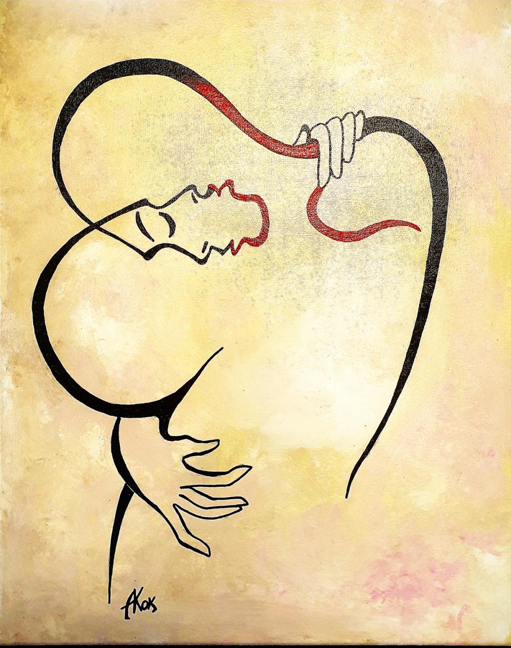 Enlacé — Acrylique sur toile