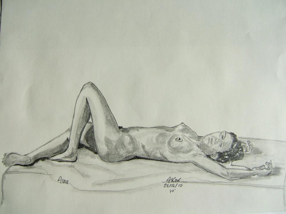 stage, pose 40' — Acrylique sur toile