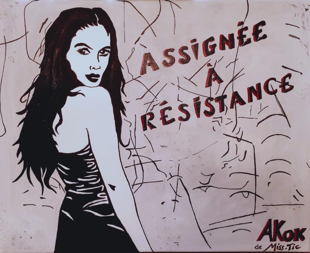 Assignée à Résistance - — Acrylique sur toile