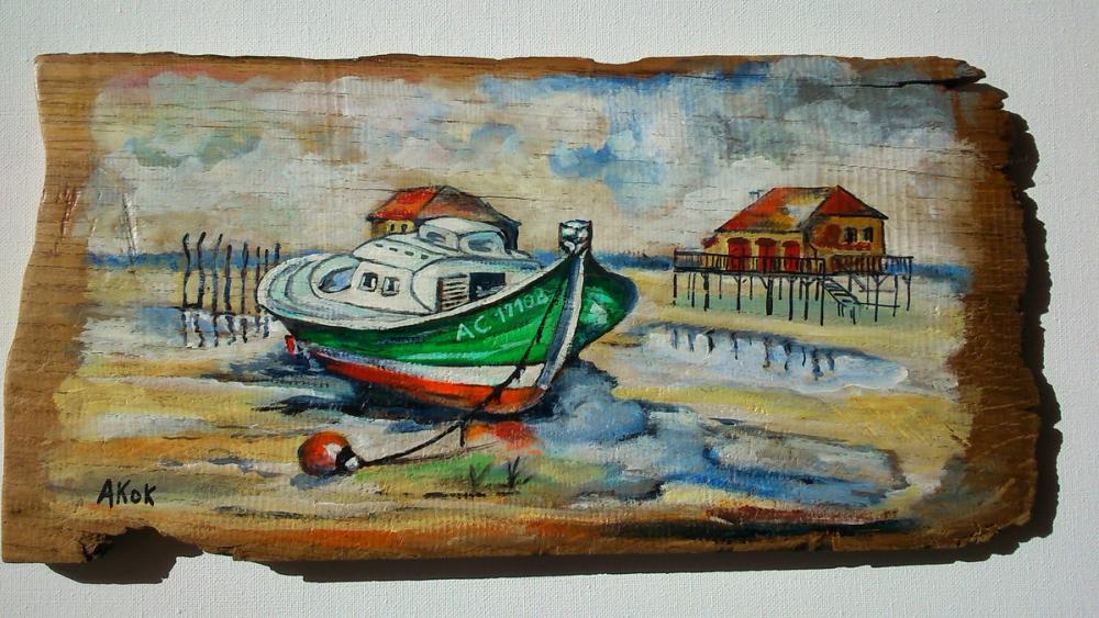 Cabanes Tchanquées — Acrylique sur toile