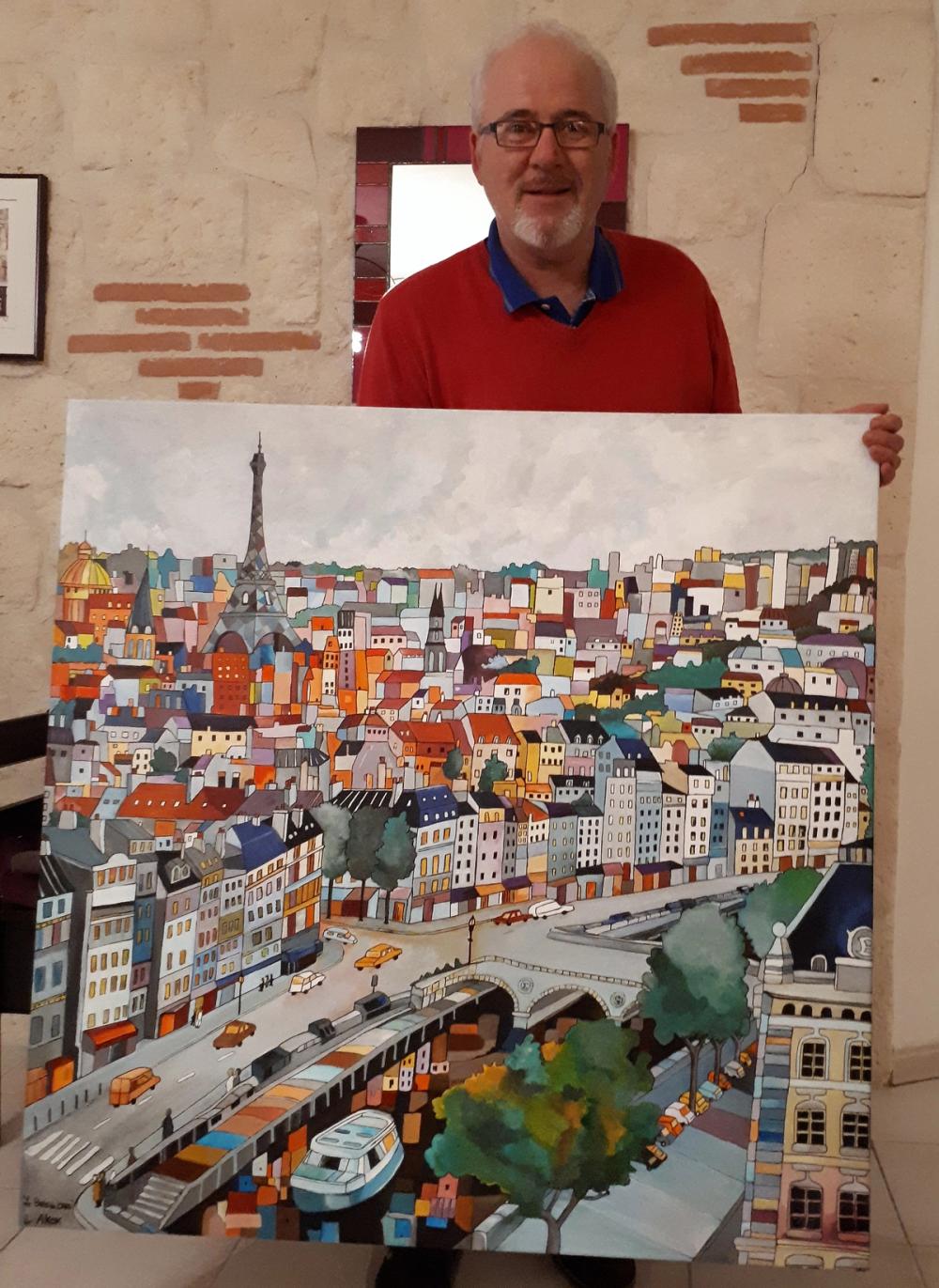 PARIS de CARO (9) — Acrylique sur toile