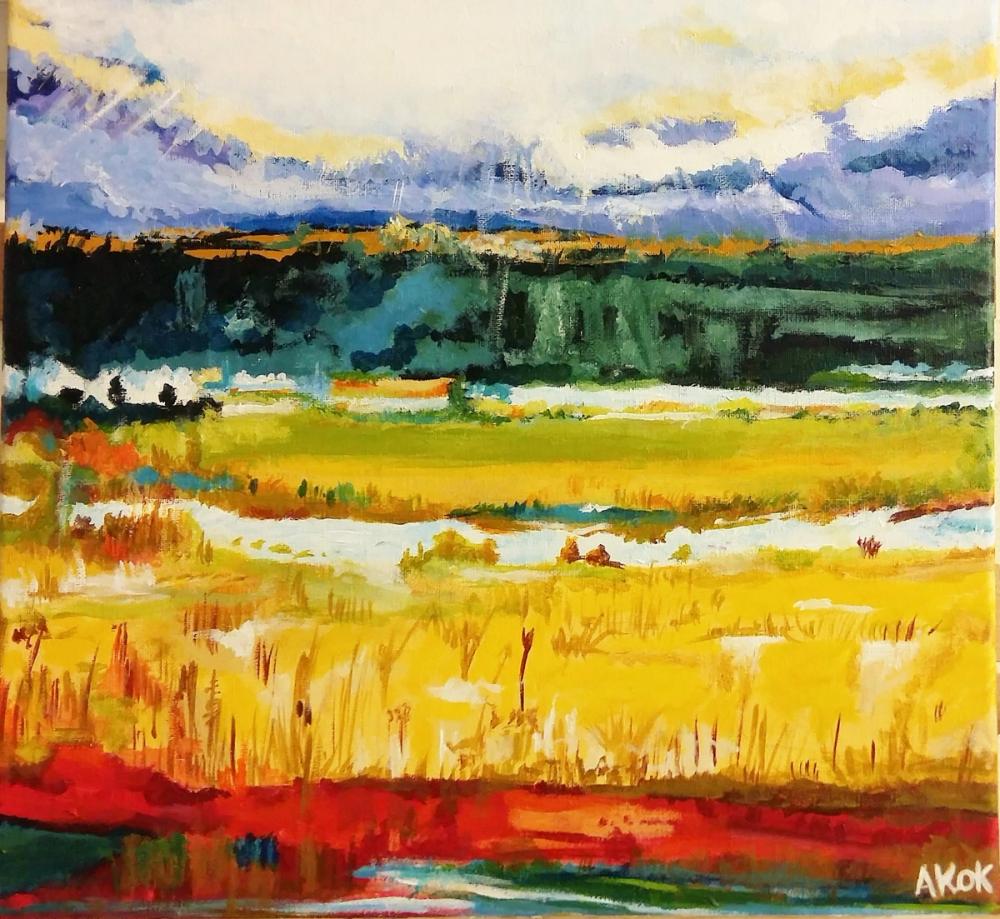 Paysage Lumière — Acrylique sur toile