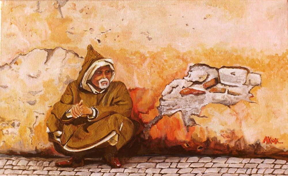 Le PaPé du Maroc — Acrylique sur toile