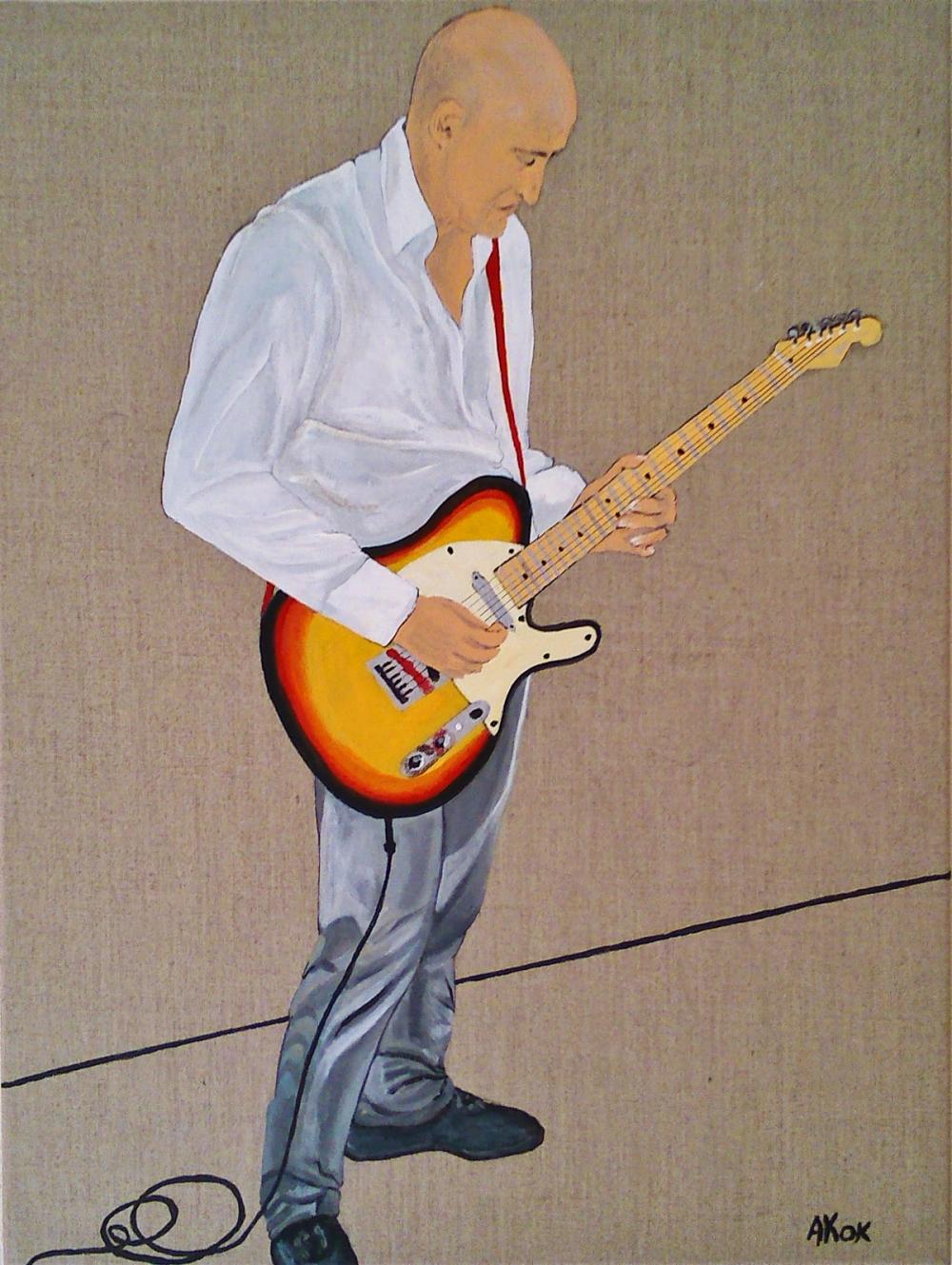 Le Guitariste Pierre F — Acrylique sur toile