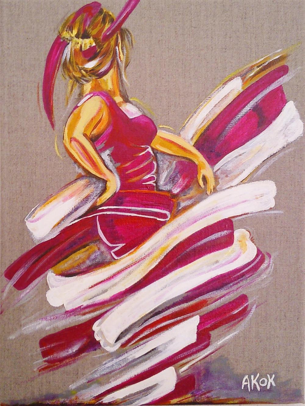 Danseuse à Pierre F — Acrylique sur toile