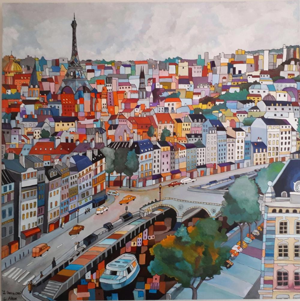 Paris de CARO — Acrylique sur toile