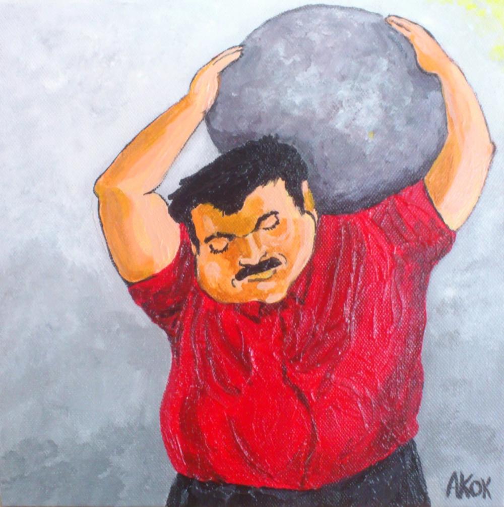 La Force Basque — Acrylique sur toile