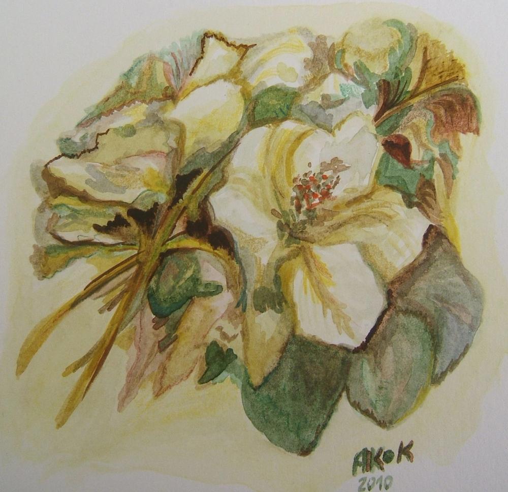 Aquarelle Maëlle Noël — Acrylique sur toile