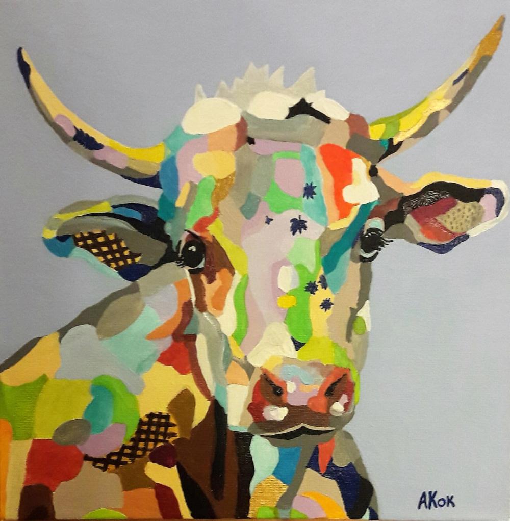 La Vache à Marie Jo — Acrylique sur toile