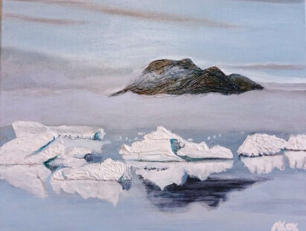 Groenland (1) — Acrylique sur toile