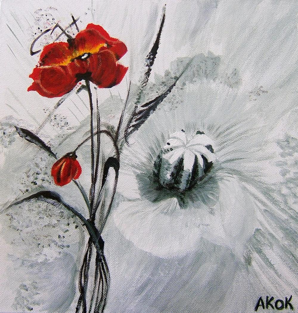 Gentil Coquelicot 300x300 DEMOND Nicole — Acrylique sur toile