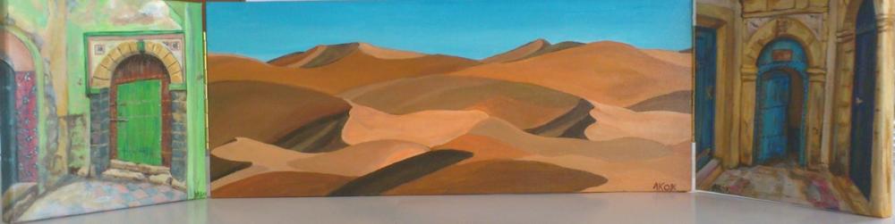Les portes du désert Marocain — Acrylique sur toile