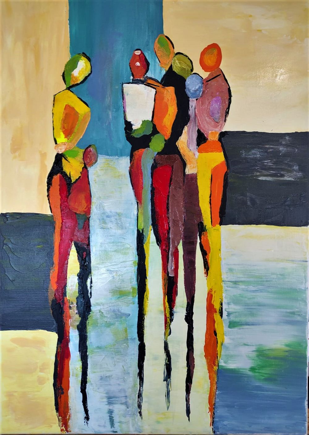 Union fait la force — Acrylique sur toile