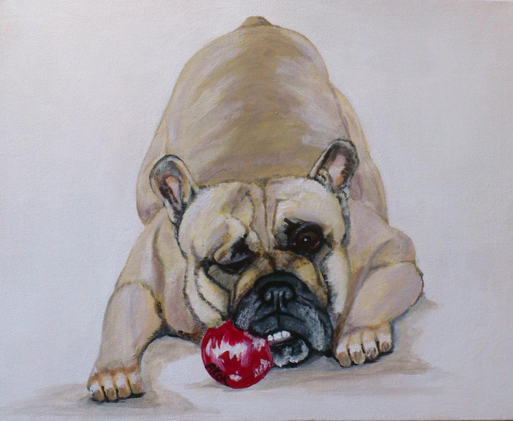 Chien de Nathalie — Acrylique sur toile