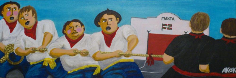 La force Basque — Acrylique sur toile