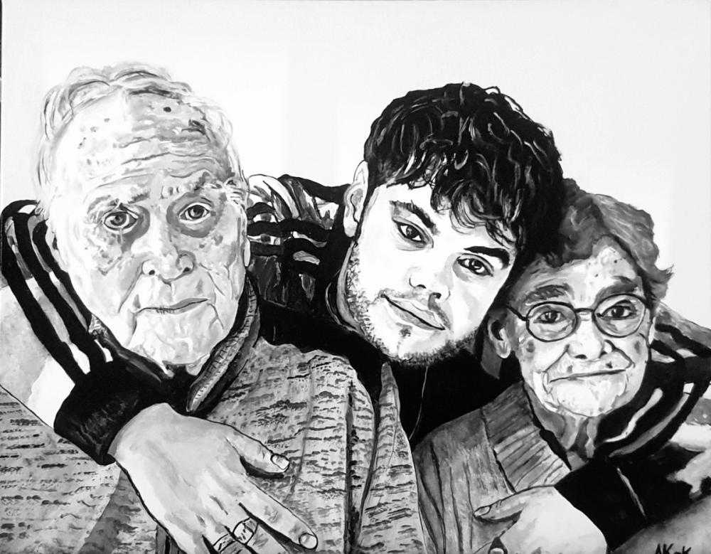Chastagnol Family - — Acrylique sur toile