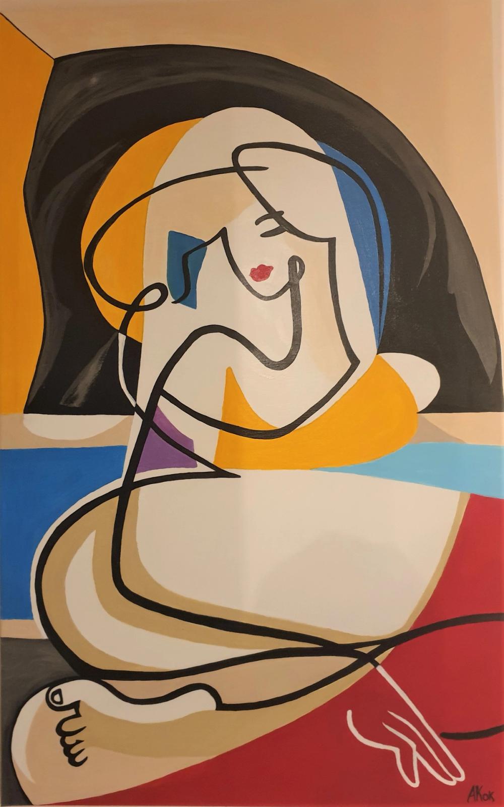 La Superbe, SIMUNOVIC — Acrylique sur toile