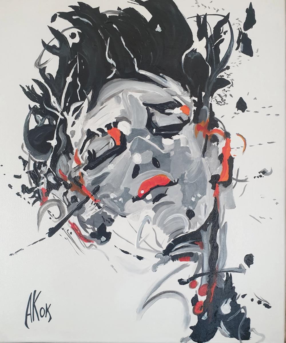 Souffrance - JAMIN — Acrylique sur toile
