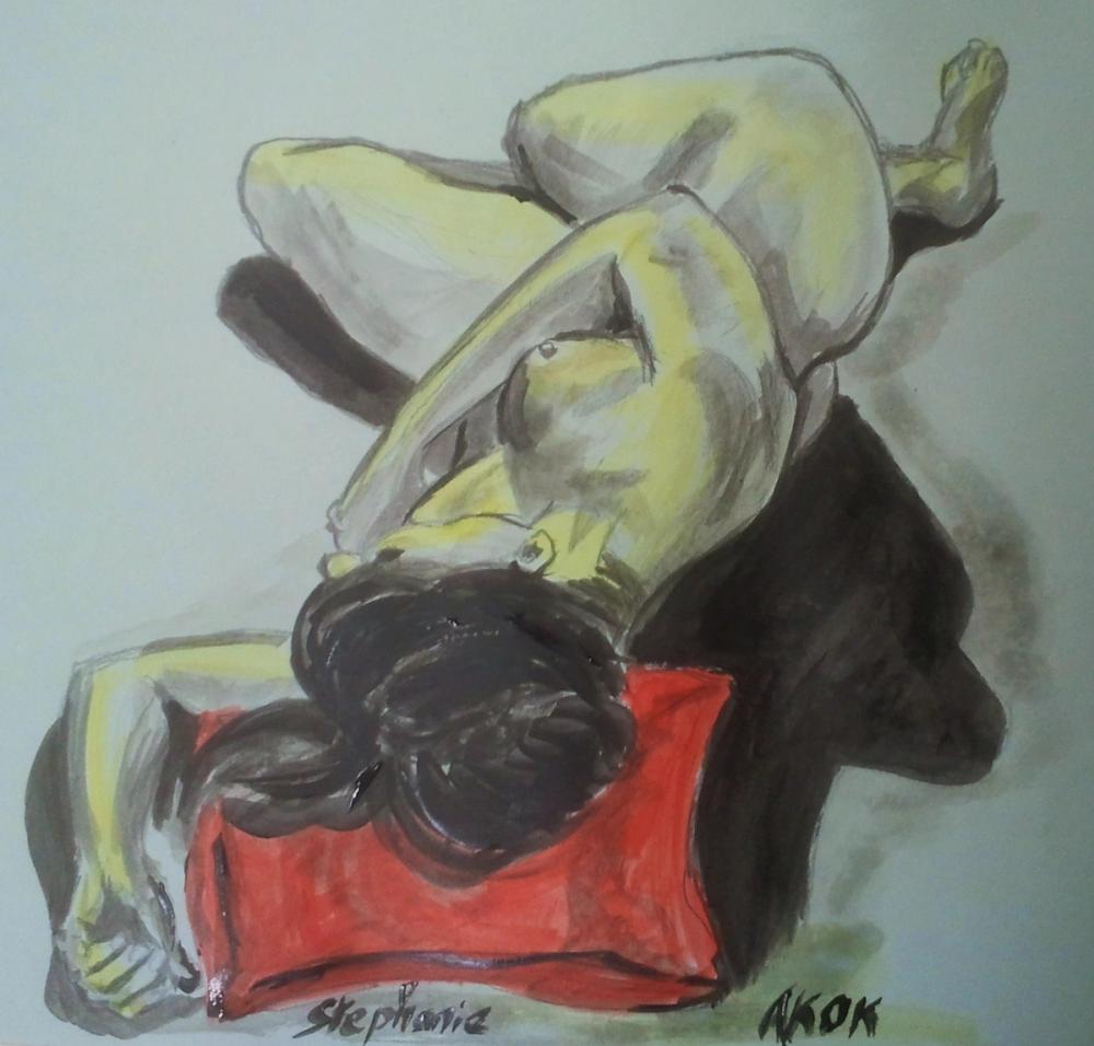 2011-10 Stéphanie - 40' — Acrylique sur toile