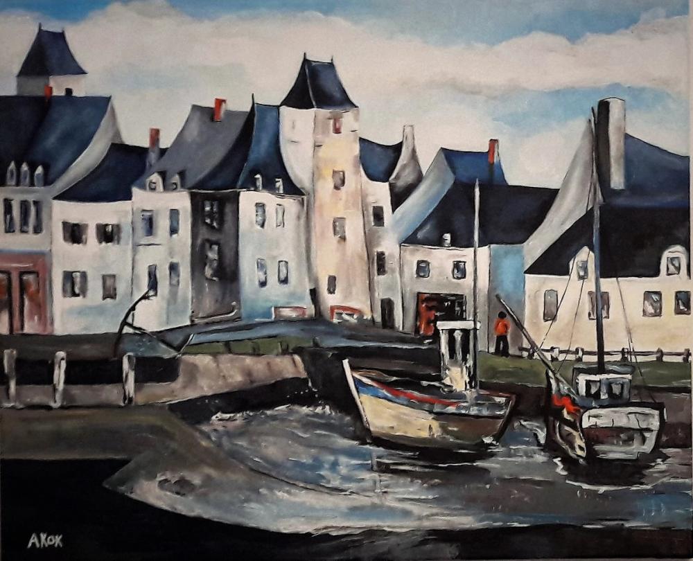 Le Port du Croisic — Acrylique sur toile