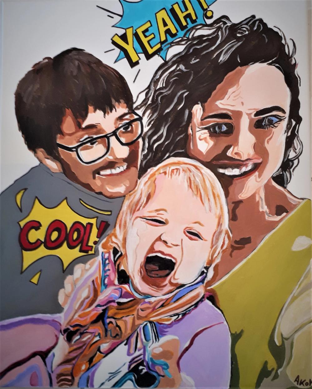Barthélémy Family — Acrylique sur toile