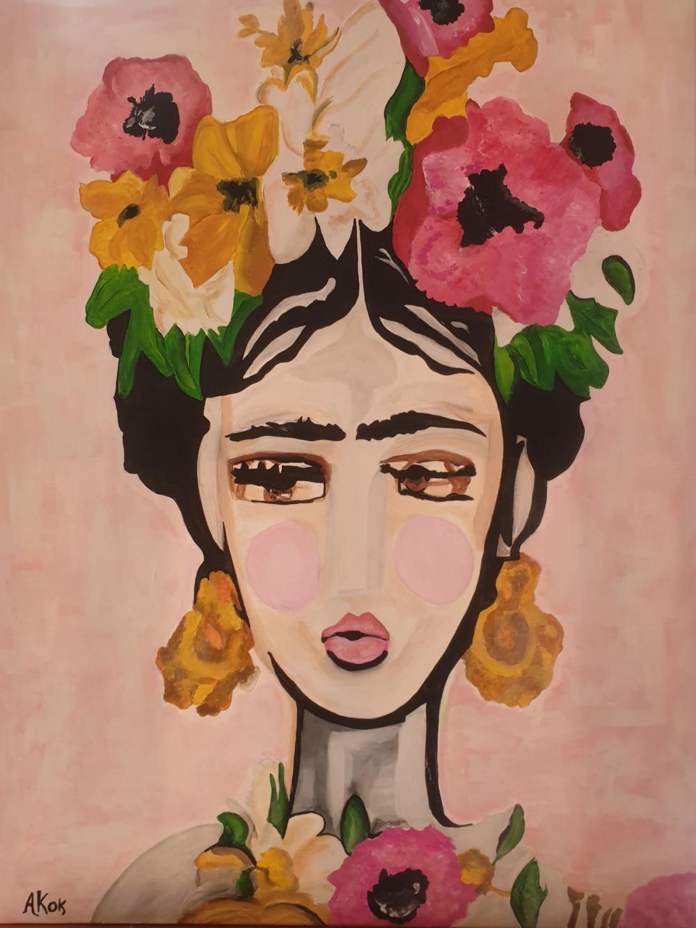 Frida Kahlo — Acrylique sur toile