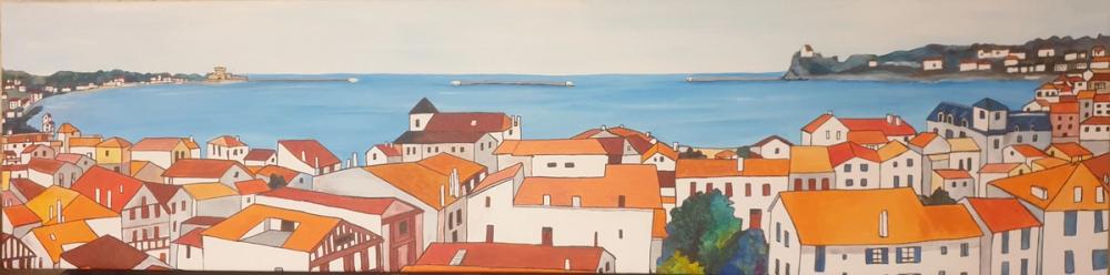 Baie de Saint de Luz — Acrylique sur toile