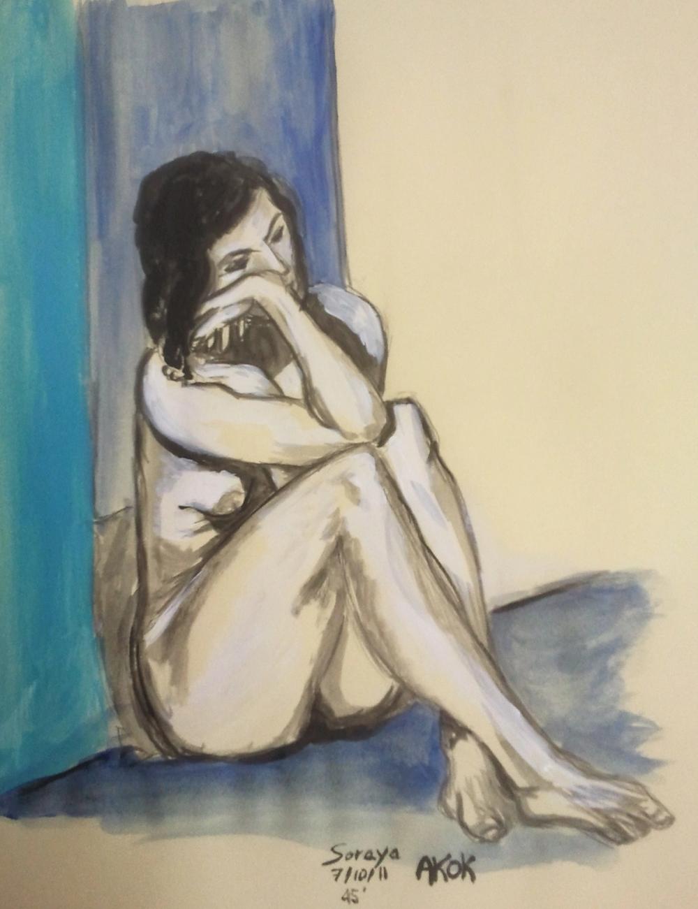 2011-10  Soraya 02 - 45' — Acrylique sur toile