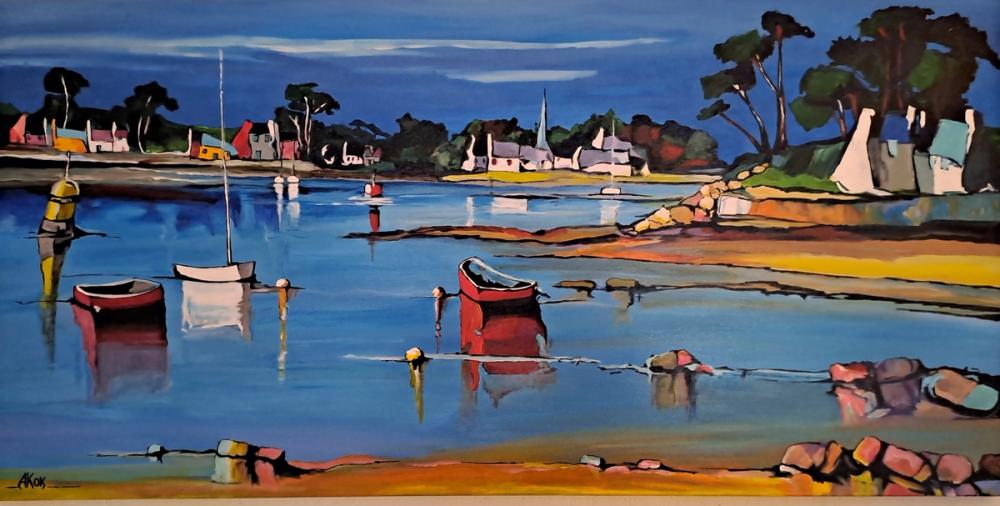Petit coin de paradis - — Acrylique sur toile