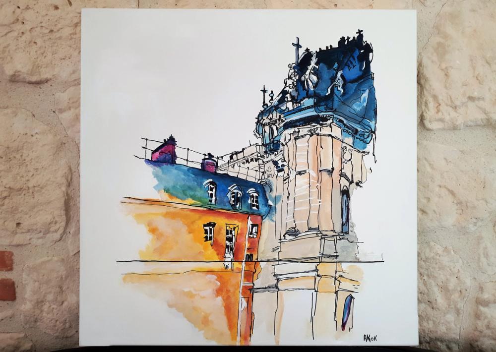 L'Aile du Château — Acrylique sur toile