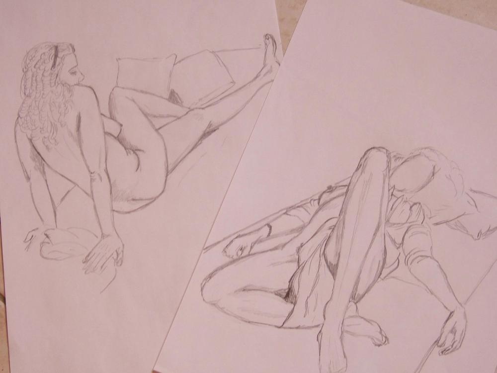 2eme Nus, pose 15' — Acrylique sur toile