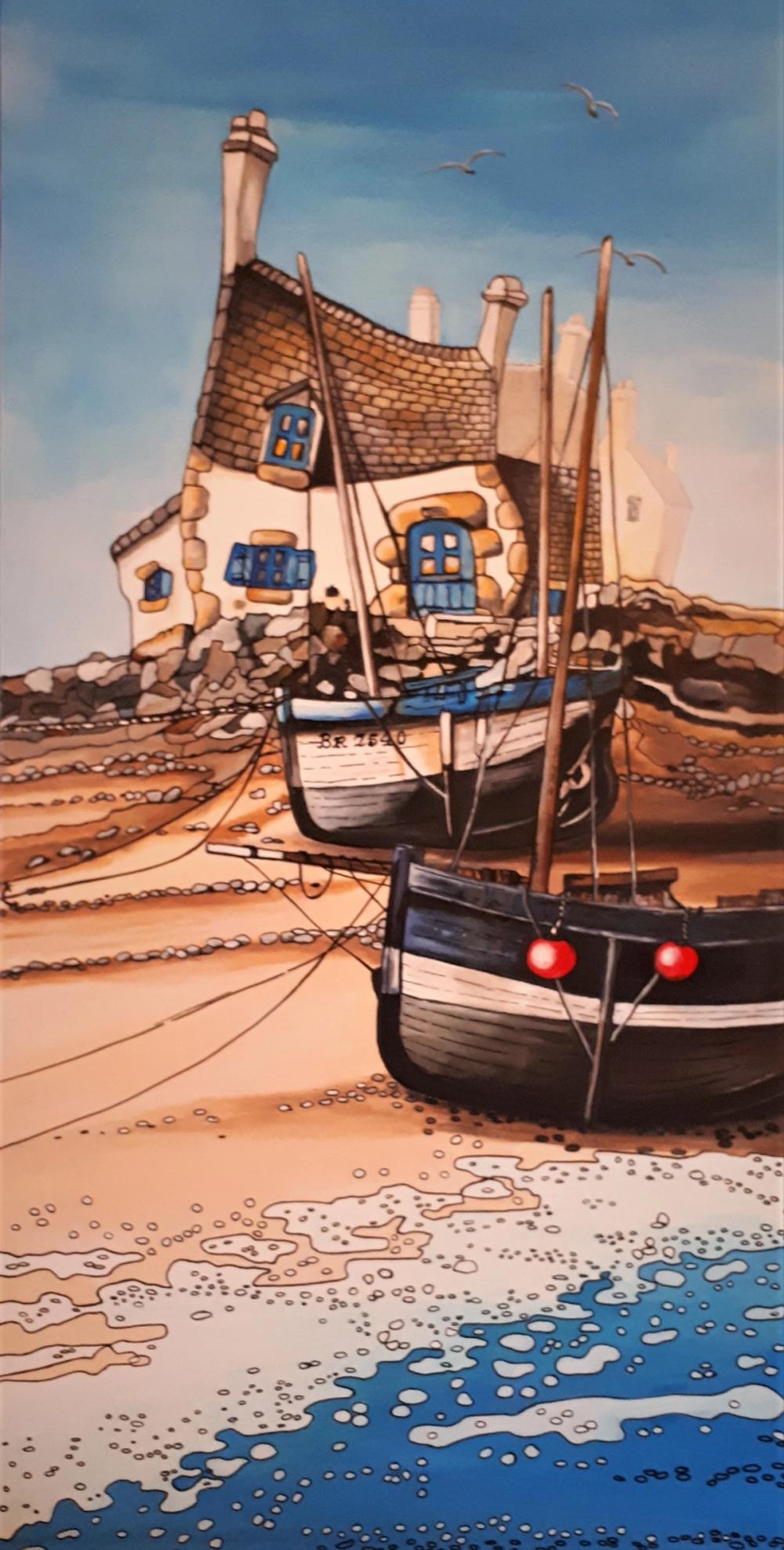 Oh mon Bleu Finistère — Acrylique sur toile