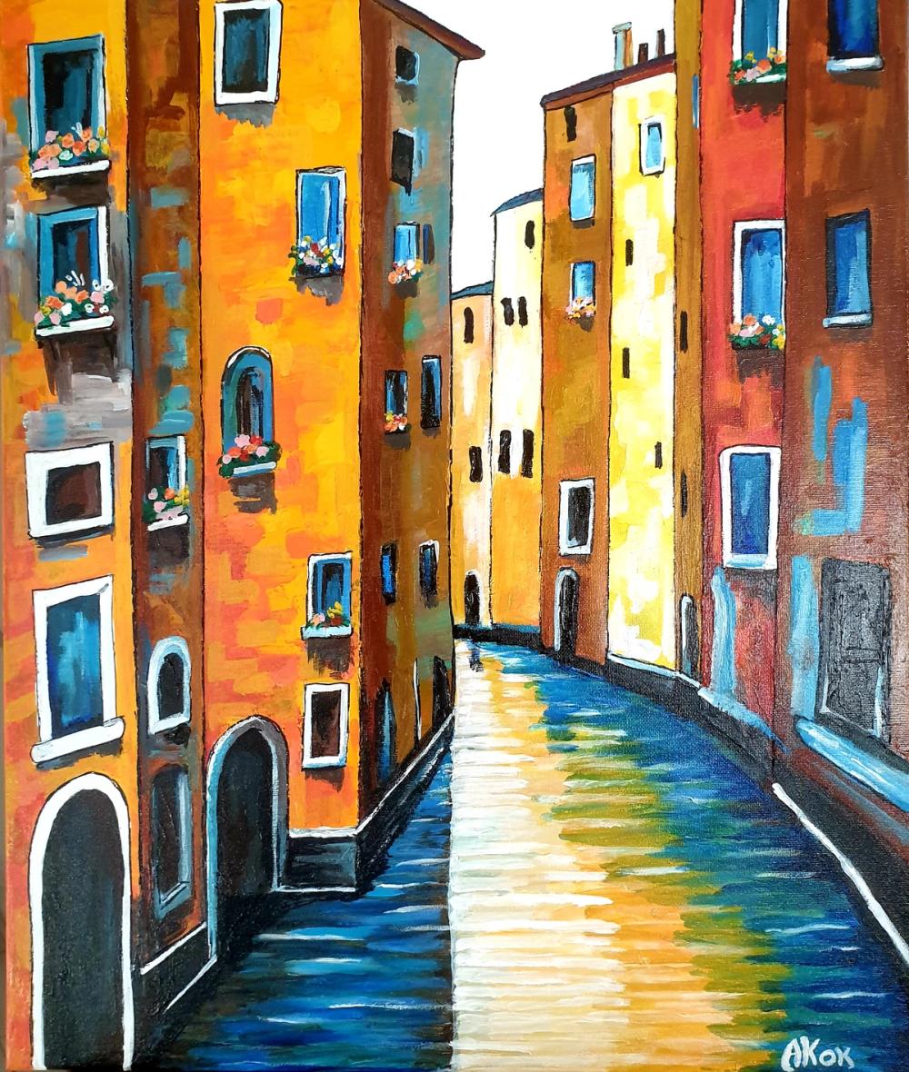 VENISE — Acrylique sur toile