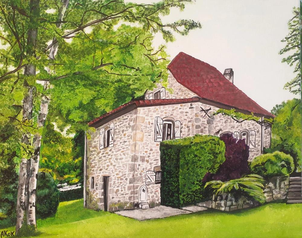 La Maison du LOT — Acrylique sur toile