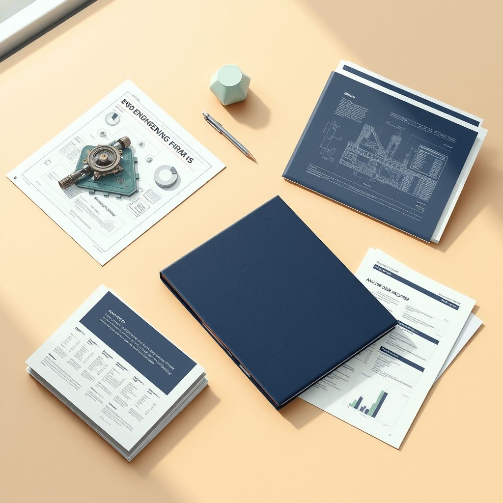 Conceptual illustration of workflow records for engineering firms organized for an inventory and scope review.