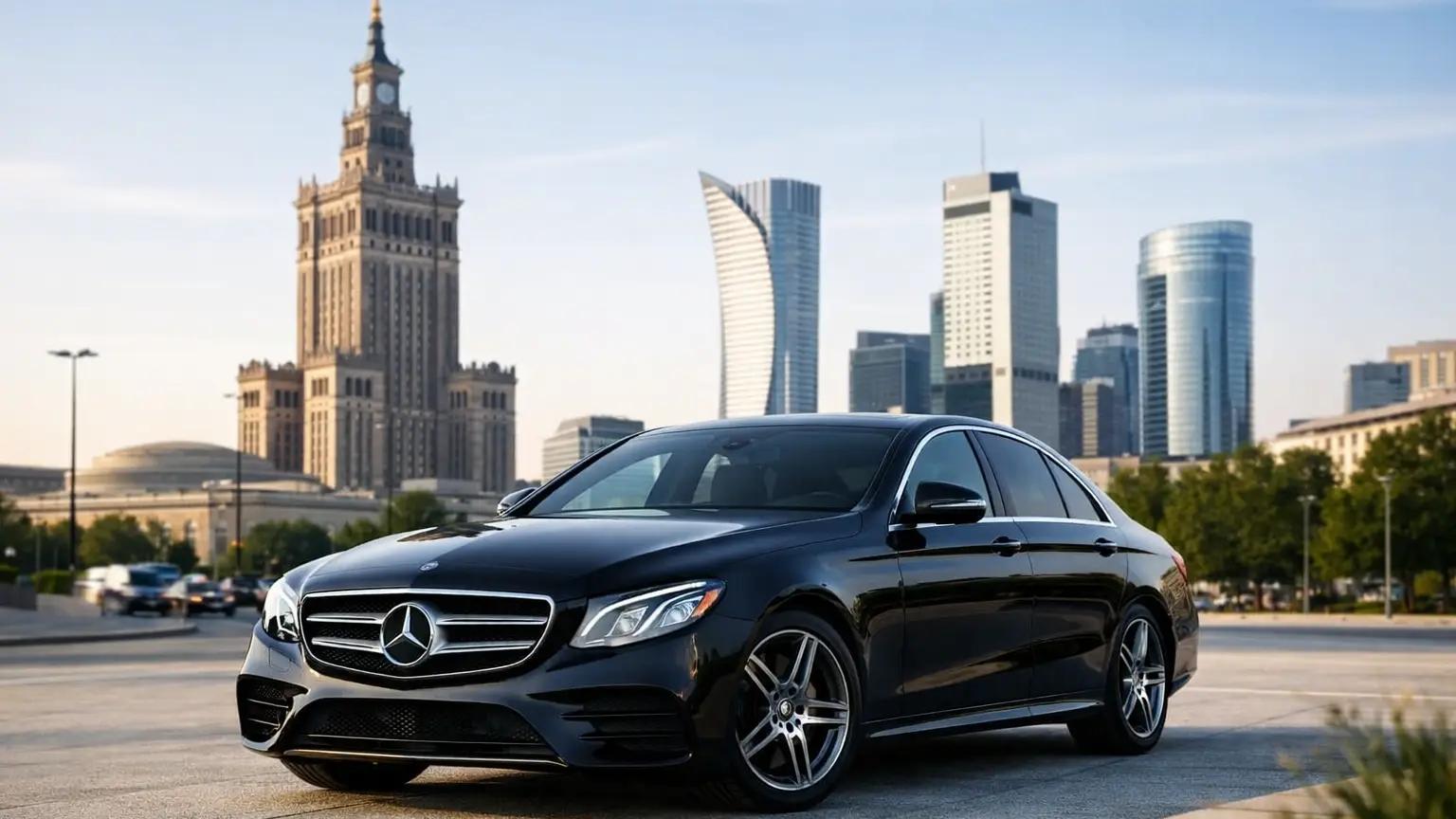 Wynajem Mercedesa klasy biznes w Warszawie