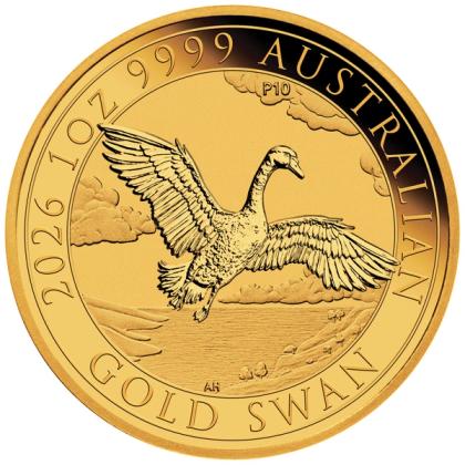 1 oz Gold Swan coin