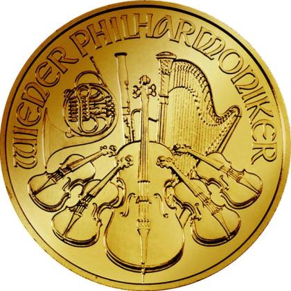 1 oz Gold Philharmonic coin